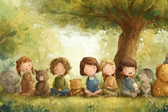 draw custom childrens book illustration