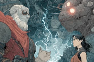 do comic book illustration graphic novel art
