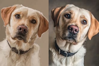 create a custom disney inspired pet portrait