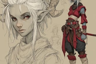 design fantasy character art and character ar