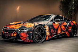 creative custom car wrap, van wrap, truck wrap, trailer wrap
