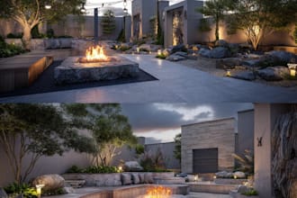 design front yard, backyard, home garden