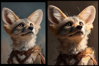 draw your dog or cat in disney style digital art