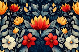 design seamless pattern, textile prints, floral patterns