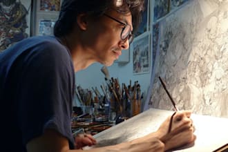 draw great manga pages for you