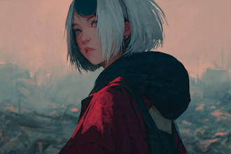 draw beautiful anime illustration for you