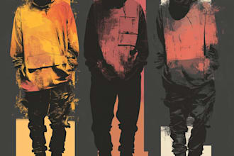 create streetwear hoodie clothes and fashion style design