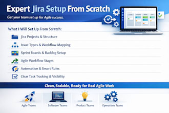 set up jira projects workflows sprint boards and automation from scratch