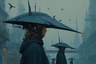 paint scifi or fantasy digital art illustration