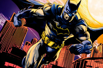 do a superhero comic for you