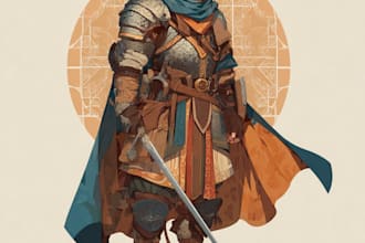 draw your dnd group party illustration