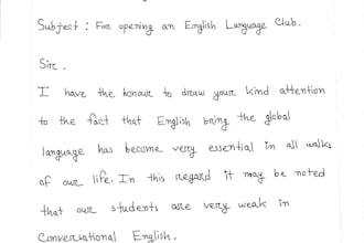 write anything with my elegant handwriting