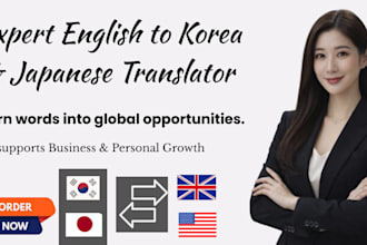professionally translate english to korean and japanese