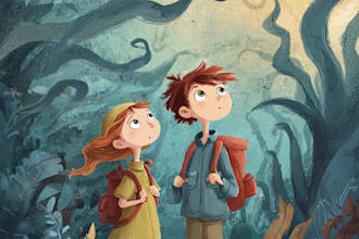 design faith based children book bible illustrations