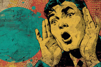 draw old retro distressed comic illustration