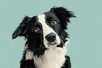 make realistic oil painting custom digital pet portrait