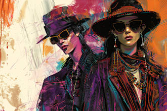 design fashion illustrations and collections in procreate