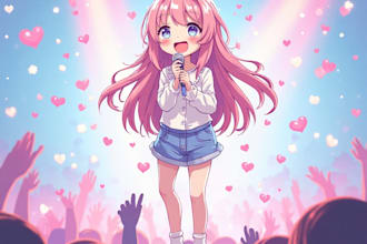 anime event flyer created by a native japanese