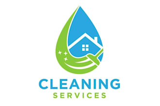 design custom maid service and cleaning brand logo