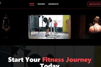 creating a professional gym or fitness website