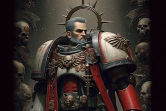draw a warhammer 40k character depending on your concept