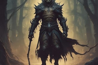 create darker, horror, underground art illustration