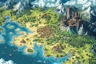 make your fantasy map for , novels and game