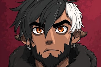 draw an amazing character icon for your youtube or twitch