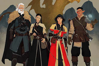 dnd character art and dnd character art