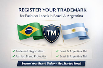 register trademark in brazil and argentina for fashion labels