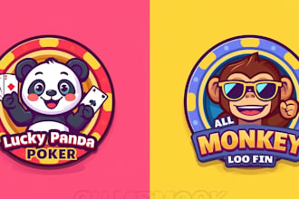design professional game poker chip design or poker logo