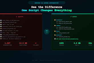 create python automation scripts for file management and cleanup