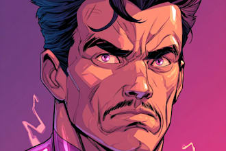 superhero character for comics