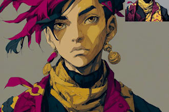 do a anime character
