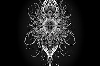 create a profesional tribal tattoo design