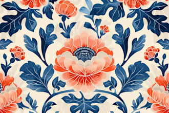 design seamless pattern textile prints pattern design