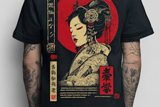 create a  t shirt illustration