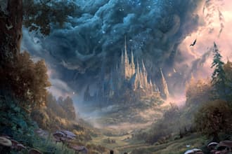 design fantasy book cover, horror book cover