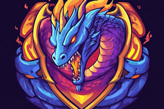 design a fantasy game logo and branding