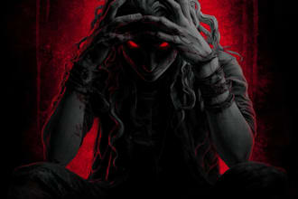 make illustration in horror comic style