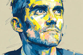 do cartoon vector portrait illustration