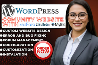 design community forum website with xenforo mybb vbulletin bhbpp membership web