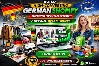 design germany shopify store german local suppliers german dropshipping store