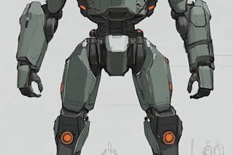 high quality robot, mecha concepts