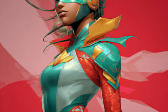 amazing superhero character for comics