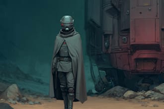 design alien and sci fi character concept art