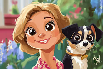 draw a digital portrait of your pet