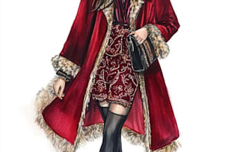draw a fashion illustration or sketch