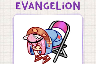 make a ych evangelion emote