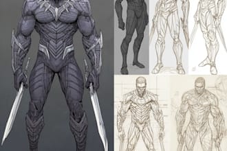 creating super hero character concepts for comics
